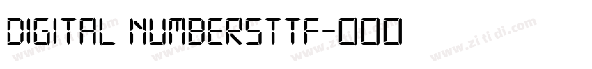 Digital Numbersttf字体转换